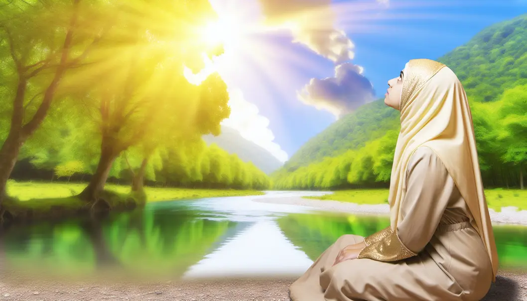 A peaceful moment of reflection as one tunes into God’s whispers.